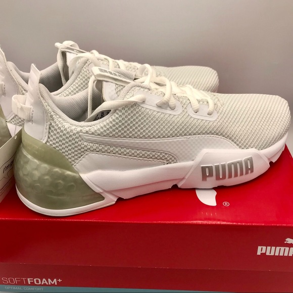 Puma Cell Phase Jr white metallic silver shoe - Picture 2 of 5